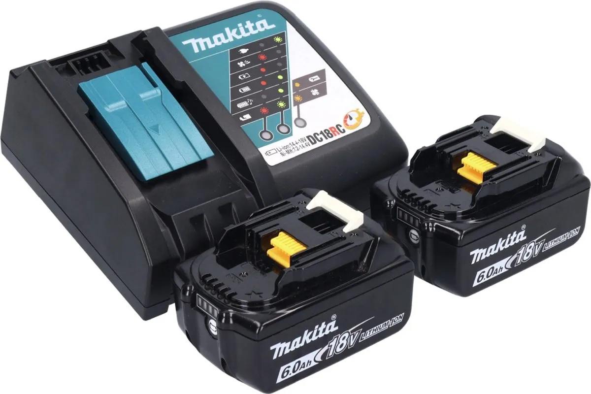 Makita DVC750LZ Accustofzuiger LXT 18V - 67 mbar - 7,5L - Groen