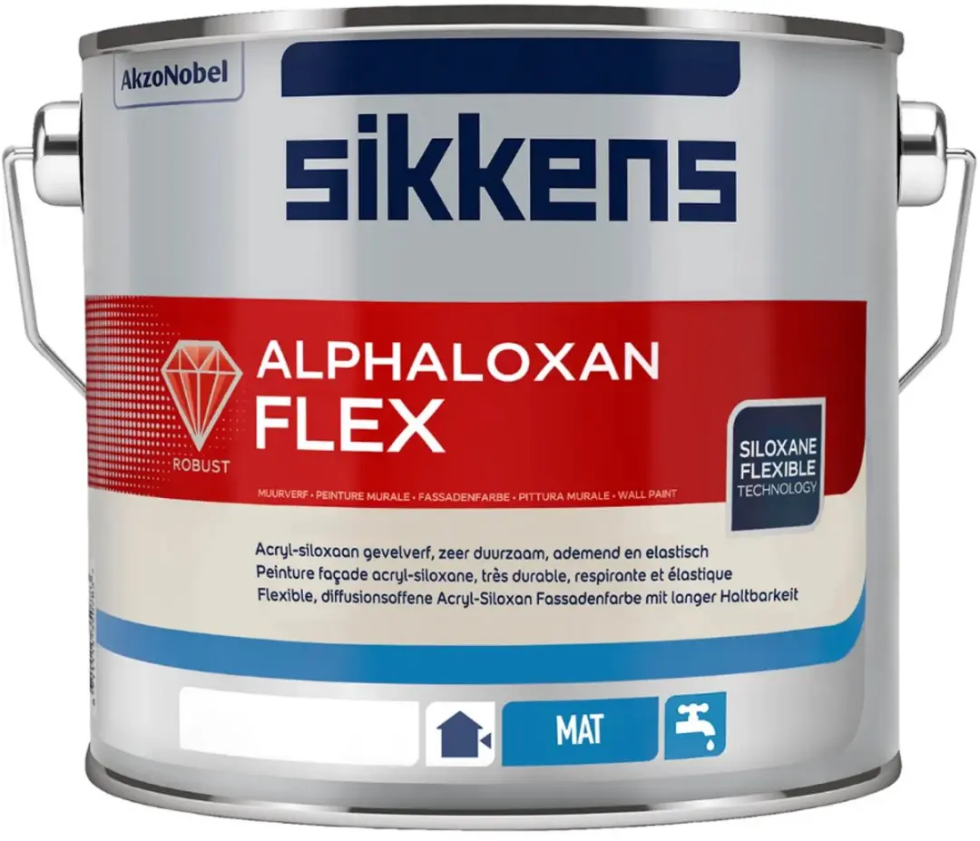 Sikkens Alphaloxan Flex Matte Buitenmuurverf 2.5L