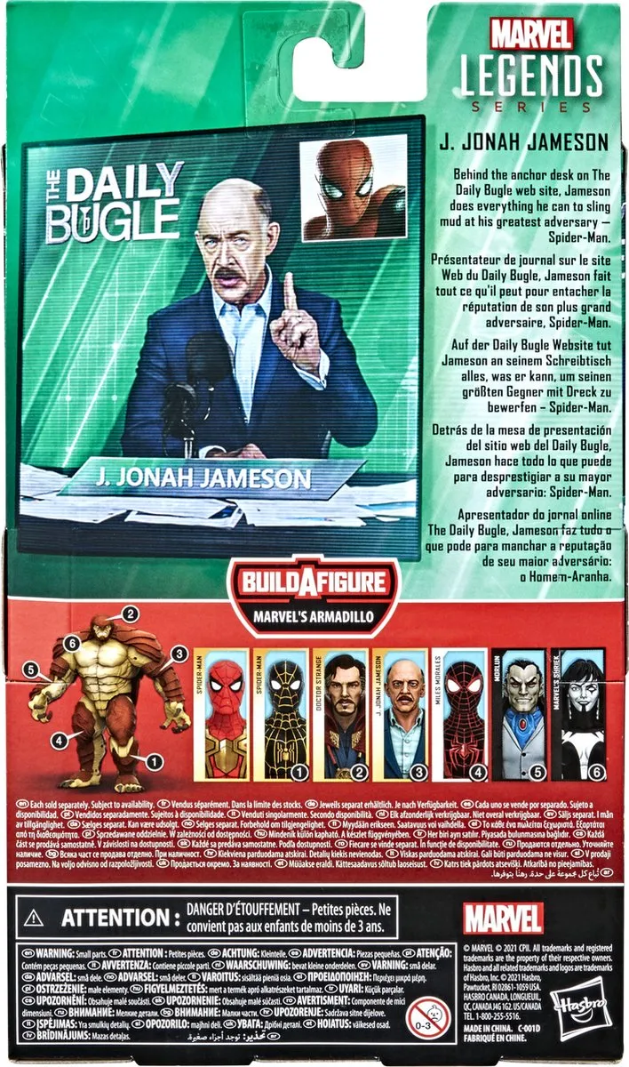 Hasbro Marvel Legends J. Jonah Jameson Actiefiguur - Bonte kleuren