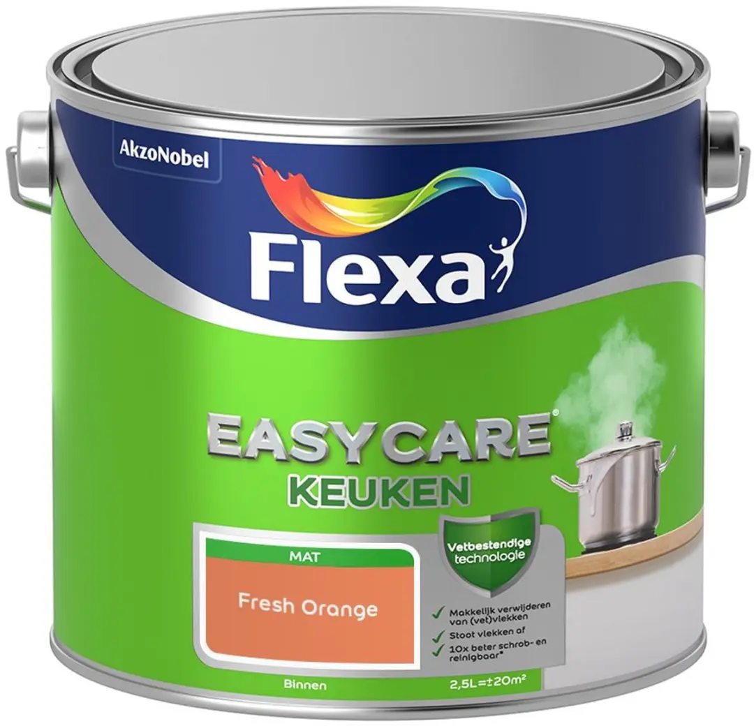Flexa Easycare Keukenverf Fresh Orange 2,5L