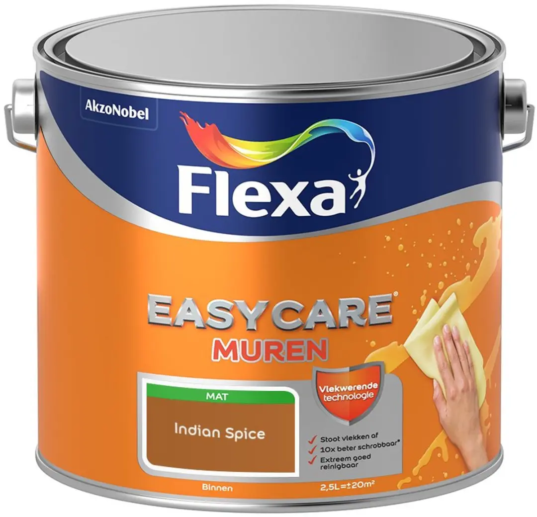 Flexa Easycare Muren Indian Spice Mengverf 2,5L
