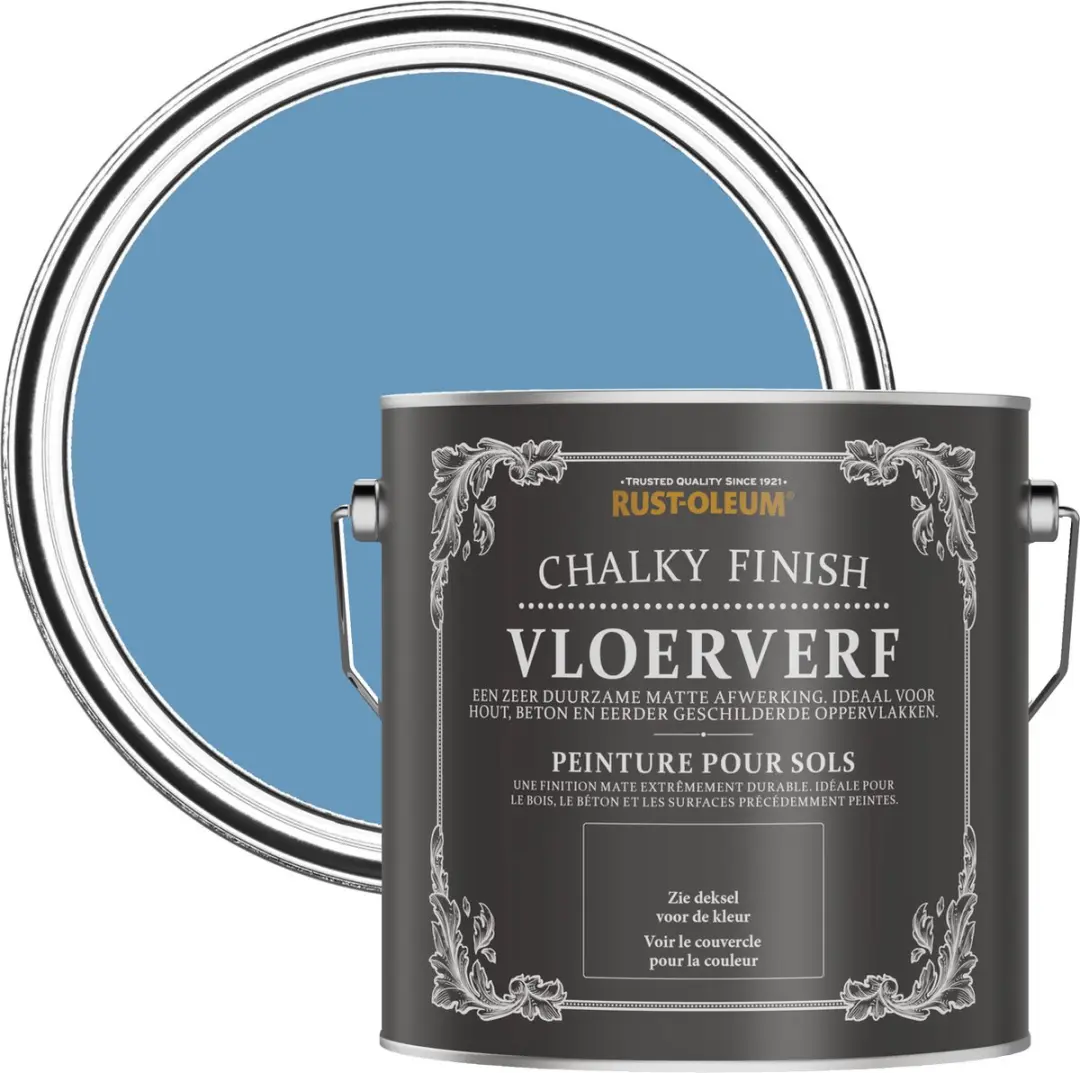 Rust-Oleum Vloerverf Korenbloemblauw 2,5L