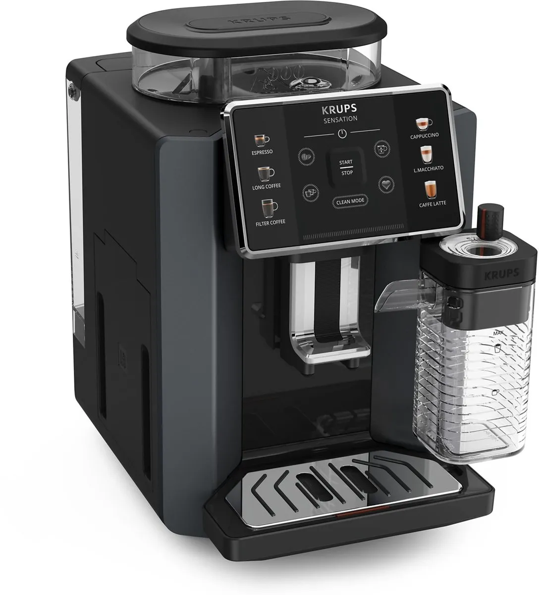 Krups EA912B Sensation Milk Volautomatische Espressomachine - Zwart - afbeelding 6 van 6