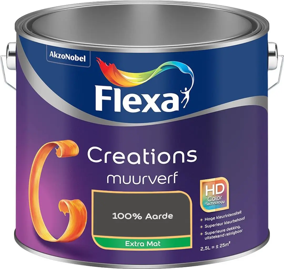 Flexa Creations Muurverf Extra Mat 100% Aarde