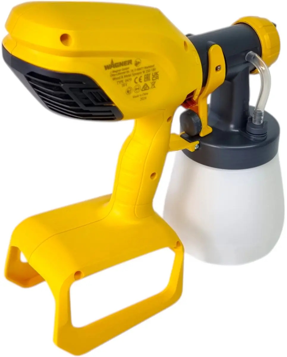 Wagner W 250 HVLP Verfspuit 18V - 0,6L - o.a. beitsen/lakken