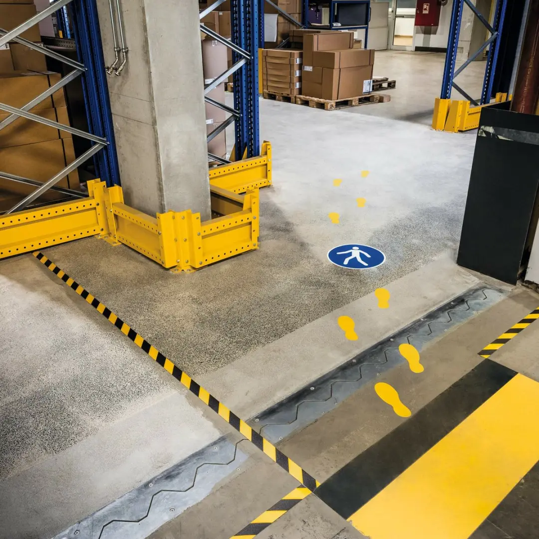 Durable Duraline Vloermarkeringstape 30m - Geel/Zwart