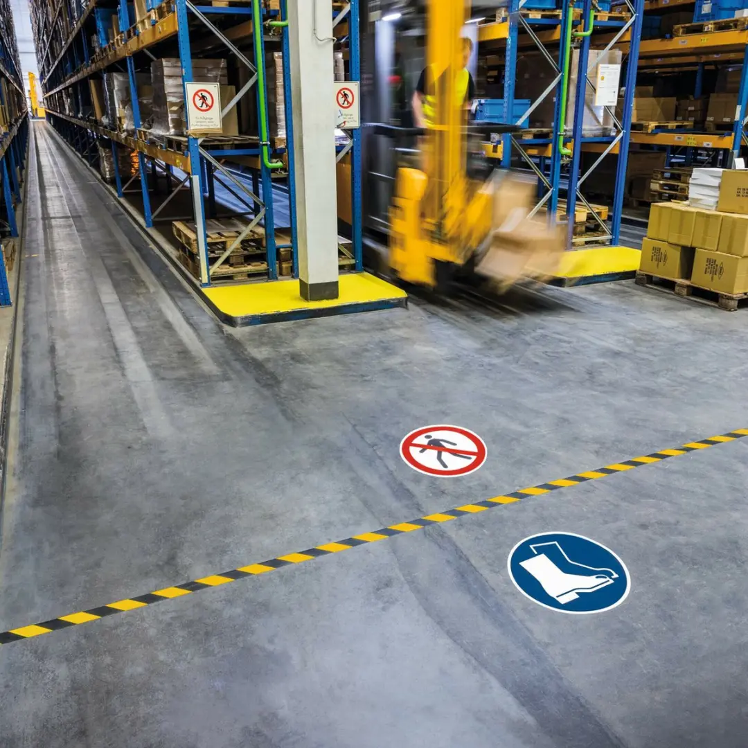 Durable Duraline Vloermarkeringstape 30m - Geel/Zwart