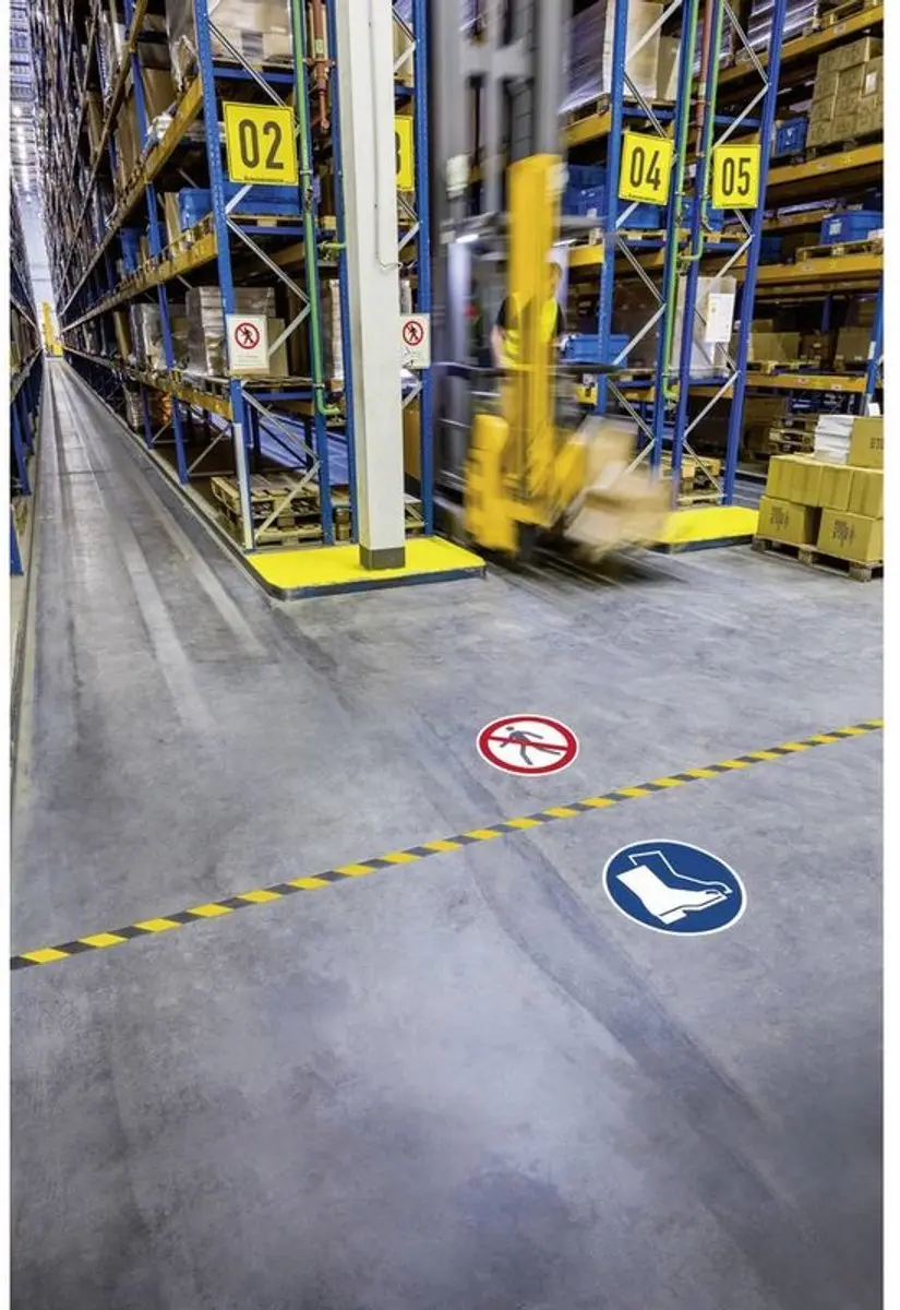 Durable Duraline Vloermarkeringstape 30m - Geel/Zwart