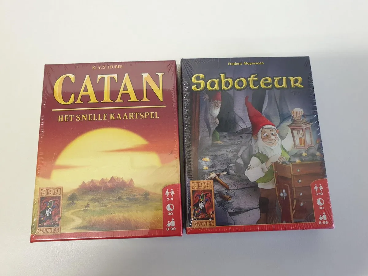 999 Games Catan Sneller Kaartspel + Saboteur - 2-10 Spelers