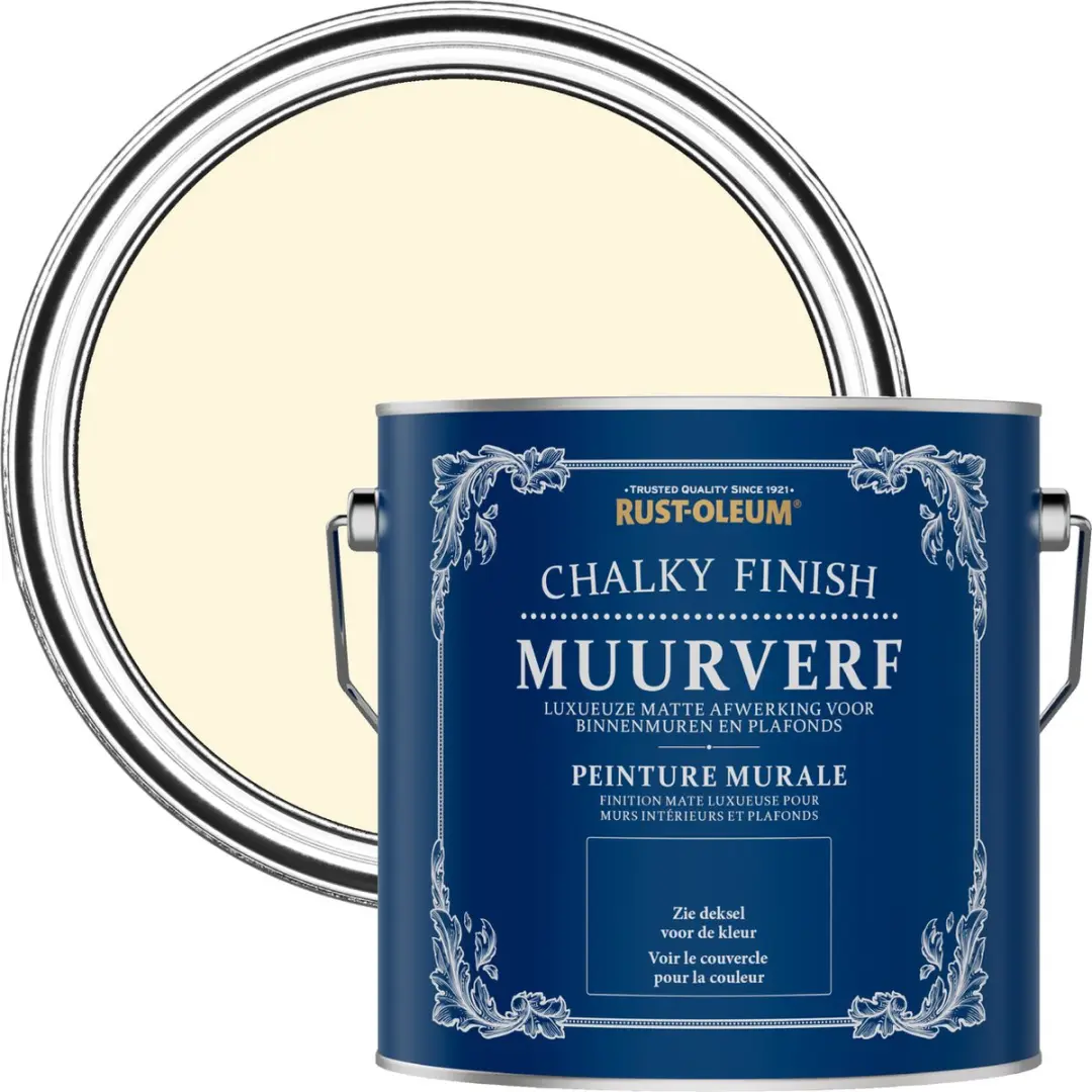 Rust-Oleum Crème Chalky Finish Muurverf 2,5L