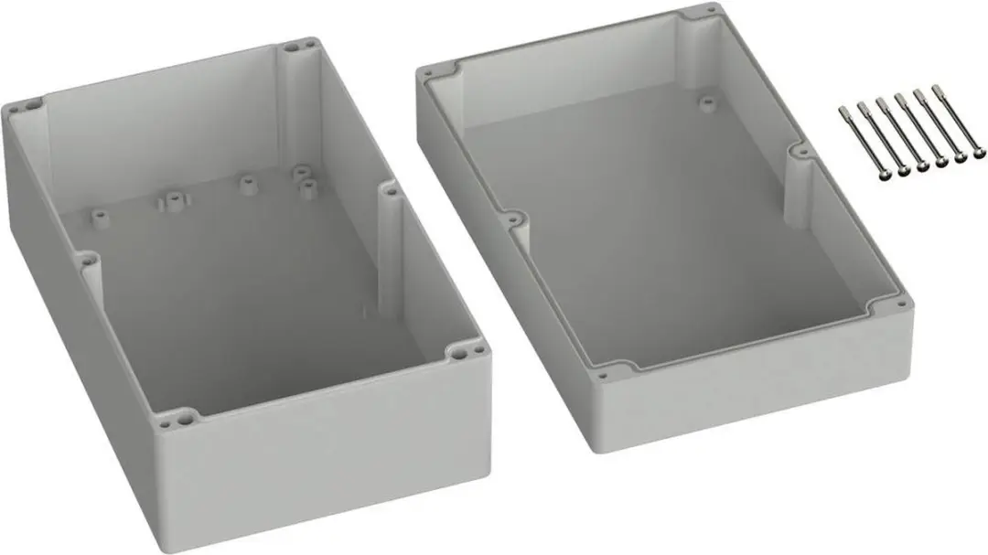 Tru Components TC-9065552 Outdoorbehuizing - 250x160x119mm Polycarbonaat Grijs-wit