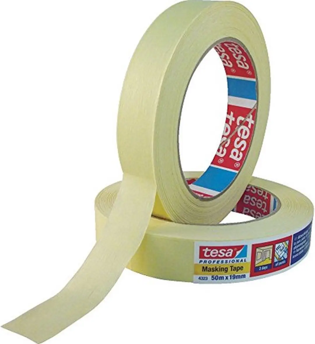 Tesa Standard 04323-00044-00 Maskeertape 50m x 50mm - Beige