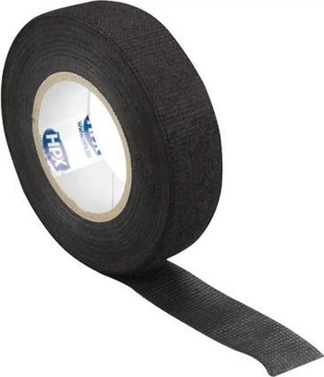 HPX Kabelbeschermingstape 19mm x 10m - Zwart