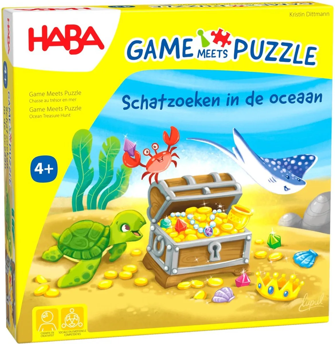 Haba Schatzoeken in de Oceaan - Educatief Gezelschapsspel 34 Stuks