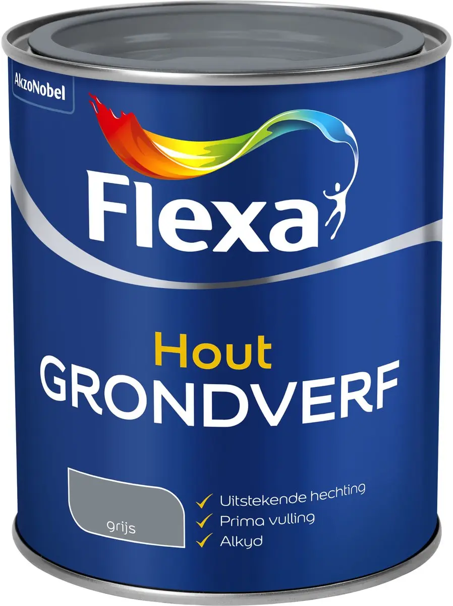Flexa Grondverf Grijs 750ml