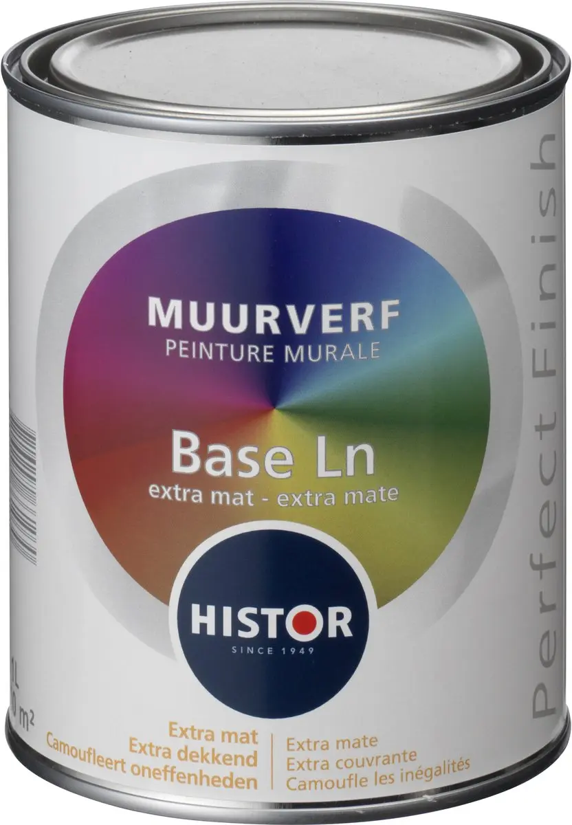 Histor Muurverf Perfect Finish Extra Mat Wit 1L