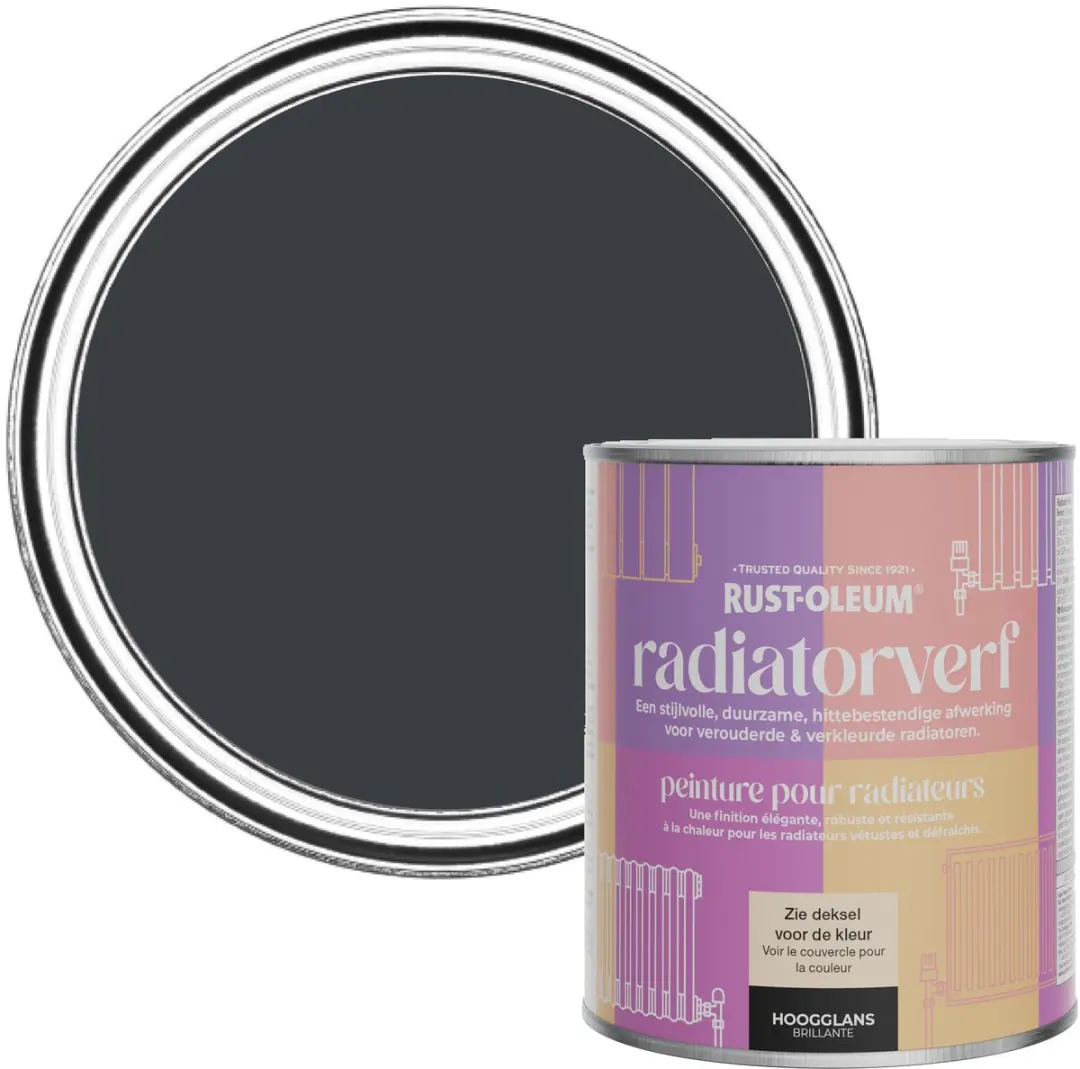 Rust-Oleum Radiatorverf Hoogglans Antraciet 750ml