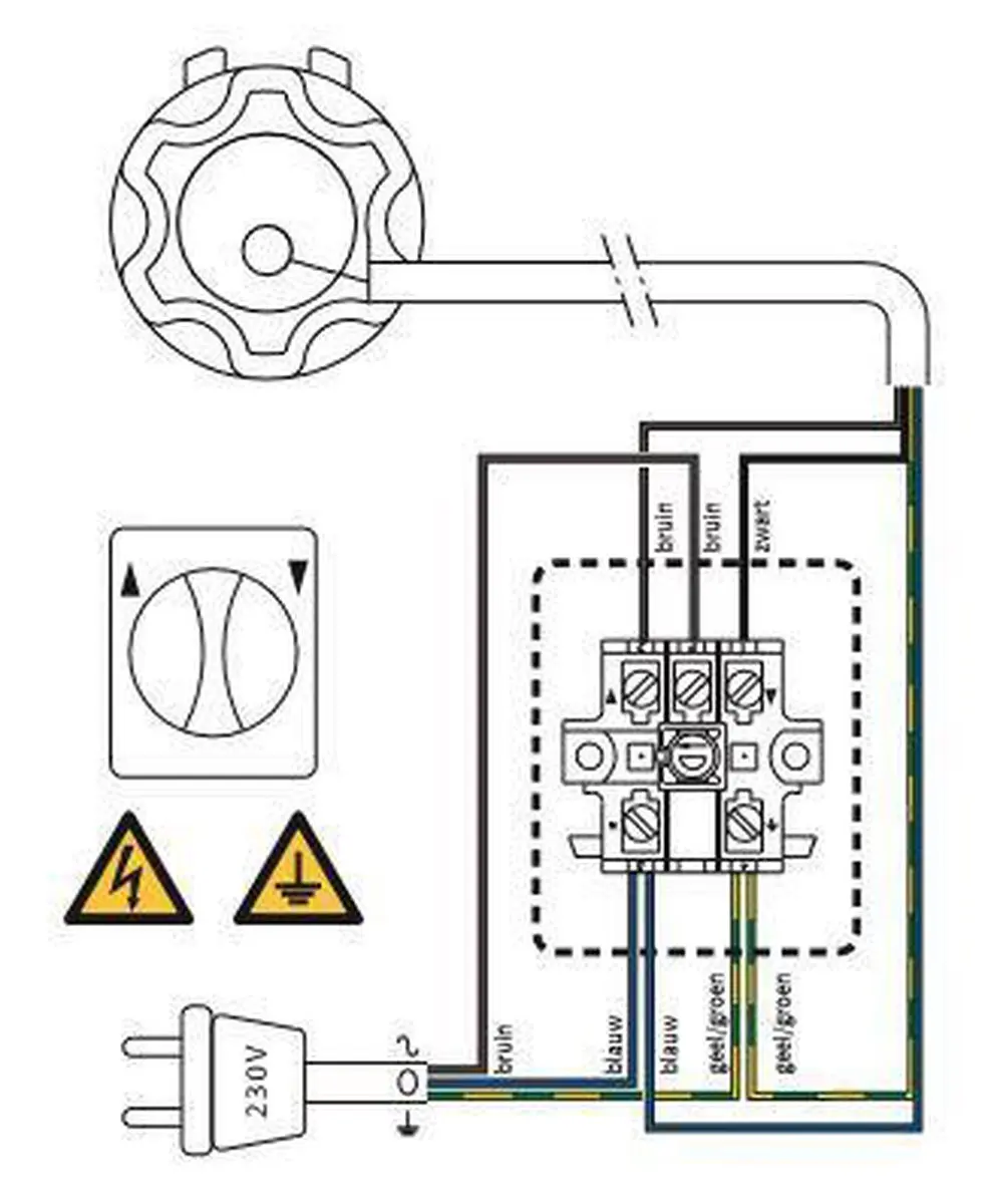 Somfy Opbouw Draaischakelaar Zonwering 250W - Wit - afbeelding 6 van 6