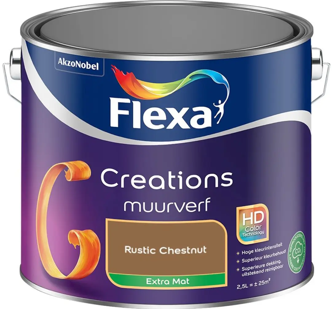 Flexa Creations Muurverf Extra Mat Rustic Chestnut 2,5L