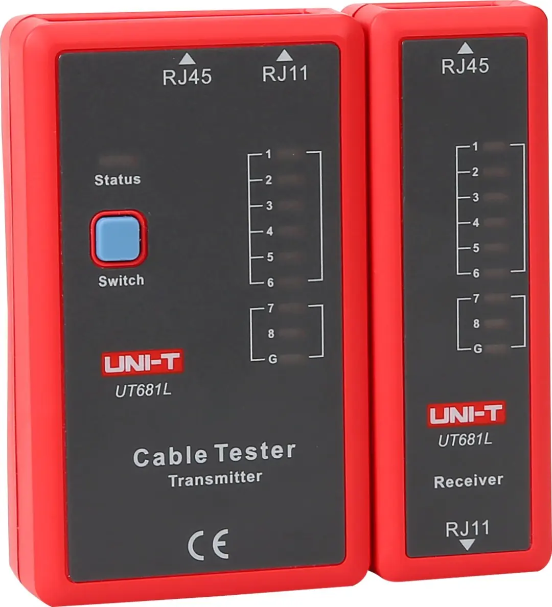 UNI-T UT681L Netwerk Kabeltester - RJ45/RJ11 - Rood
