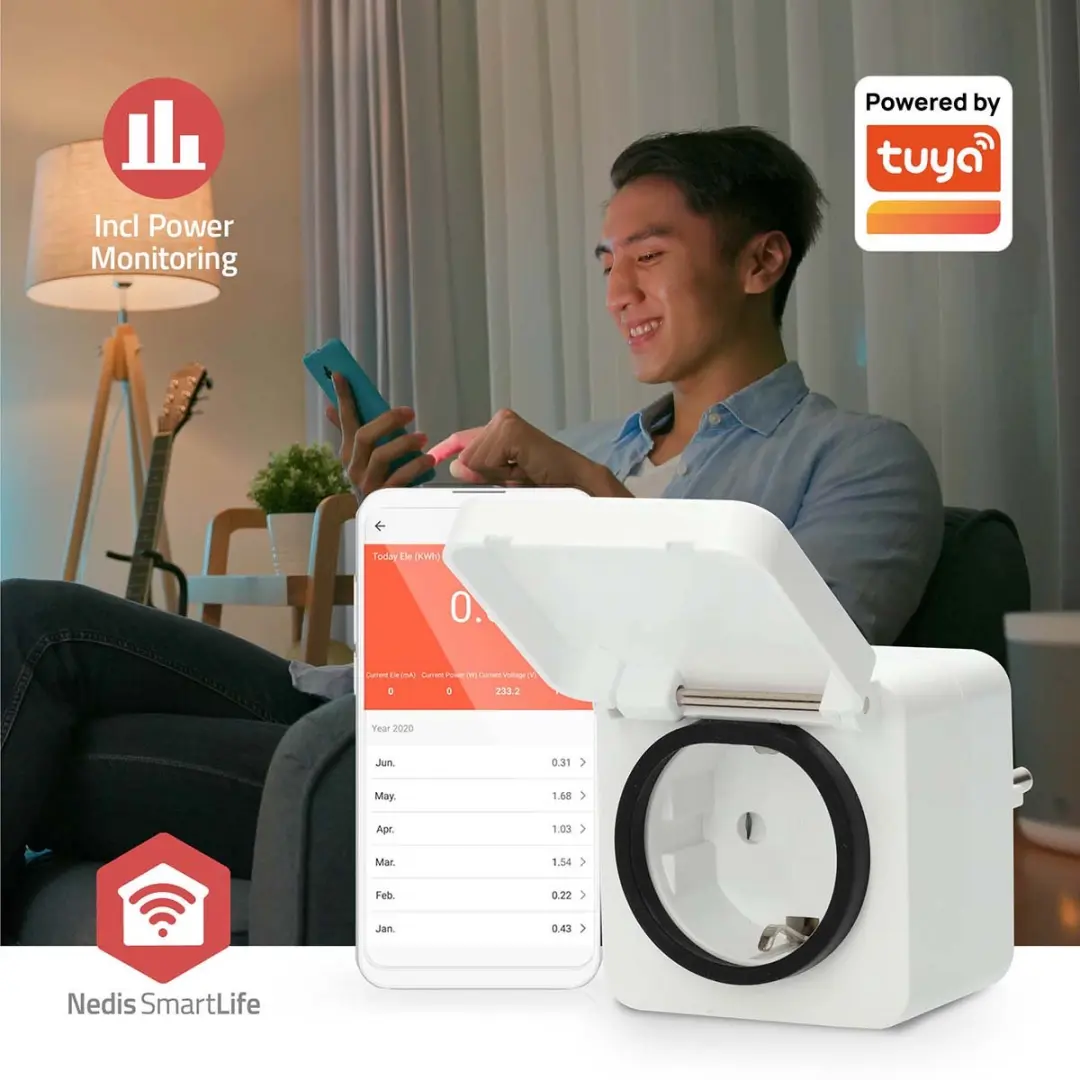 Nedis SmartLife Zigbee 3.0 Slimme Stekker - Energiemeter - Wit - afbeelding 6 van 6