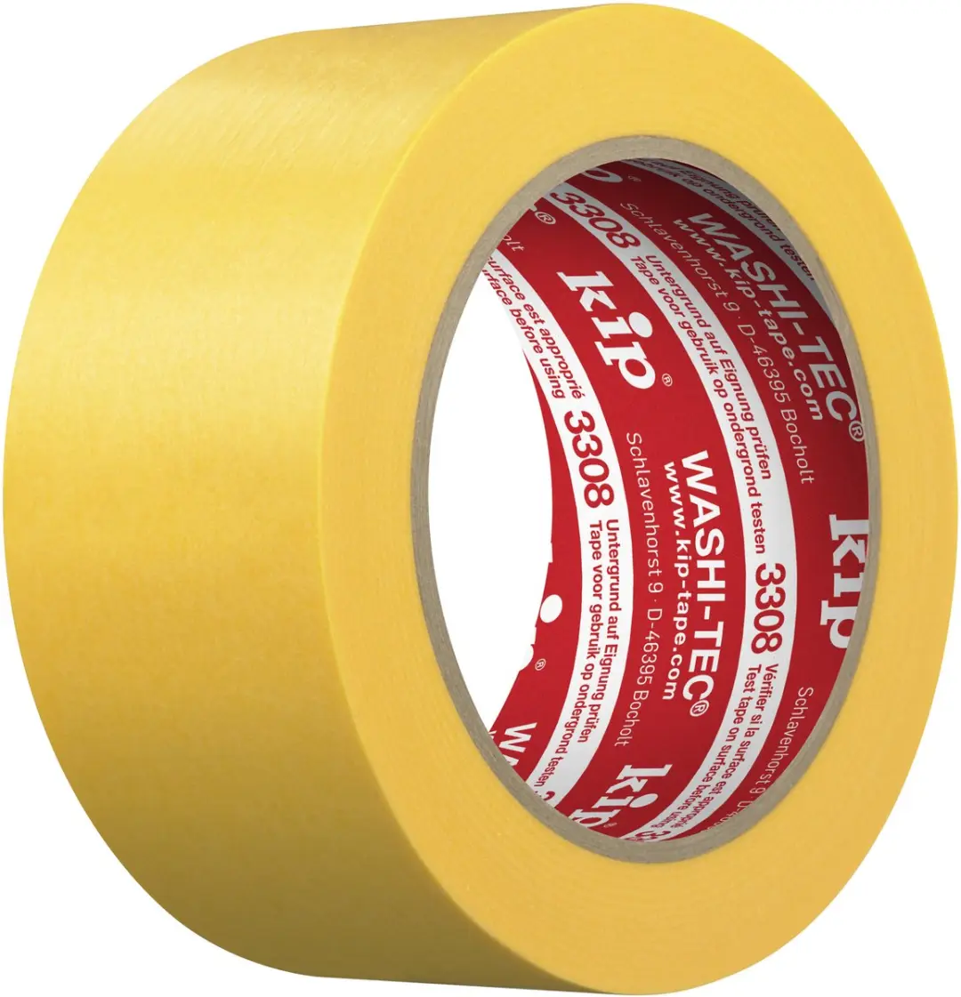 Kip 3308 Washi Tape Geel 48mm
