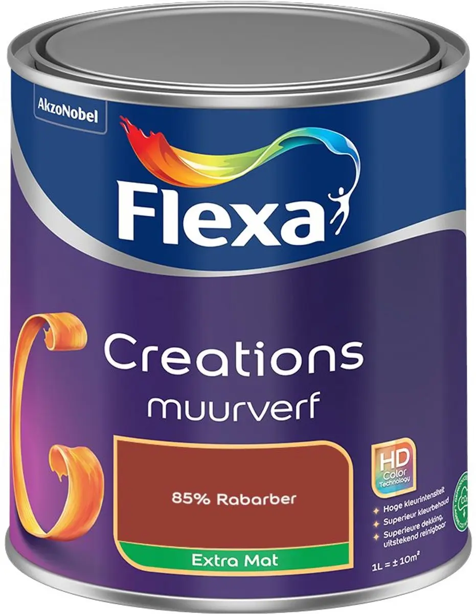 Flexa Creations Muurverf Extra Mat 85% Rabarber