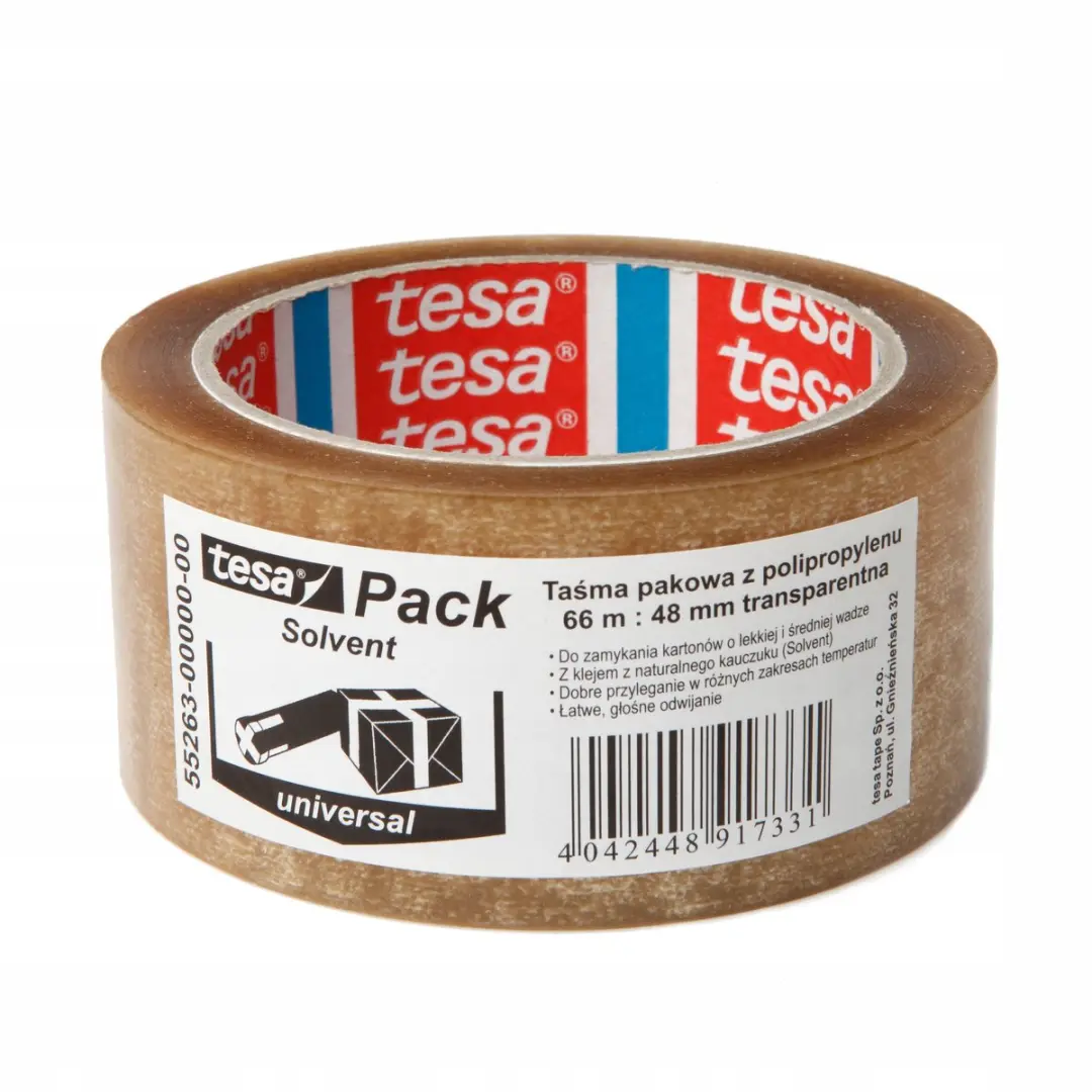 Tesa Witte Pakkingstape 48mm x 66m