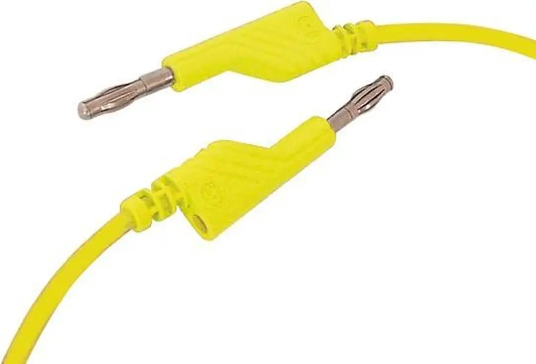 Velleman Meetkabel 4mm 50cm Geel