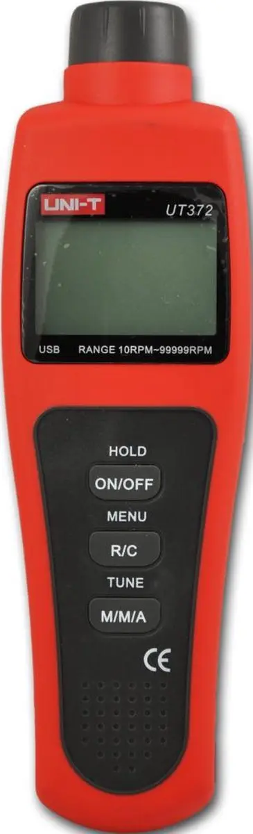 UNI-T UT372 Digitale Tachometer - USB Interface - Rood/Zwart