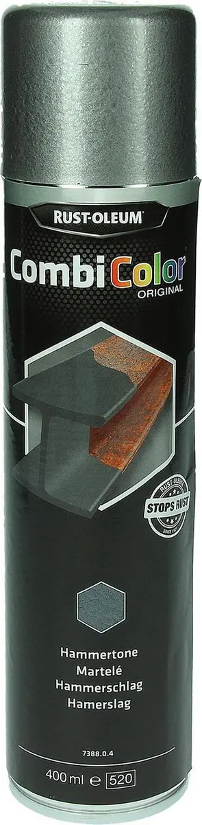 Rust-Oleum Combicolor Hamerslag Spuitbus - Donker grijs