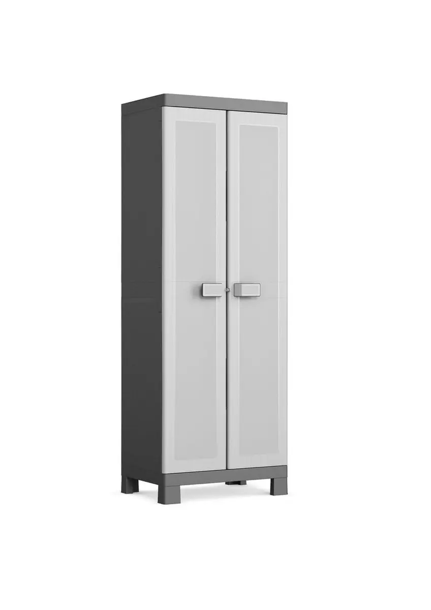 Keter Logico 182cm Opbergkast - 4 Planken - Zwart/Grijs