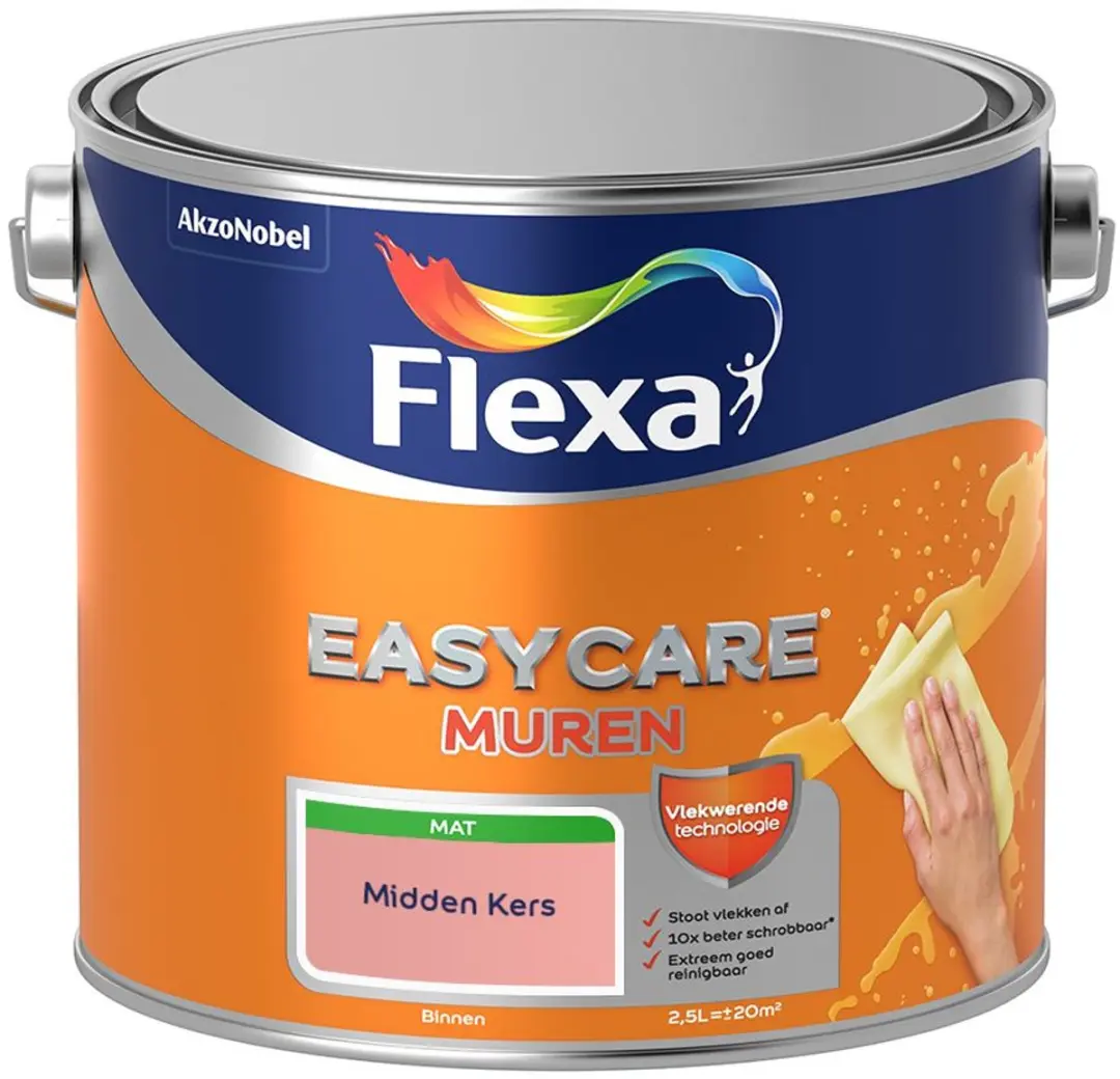 Flexa Easycare Muren Midden Kers Mengverf 2,5L