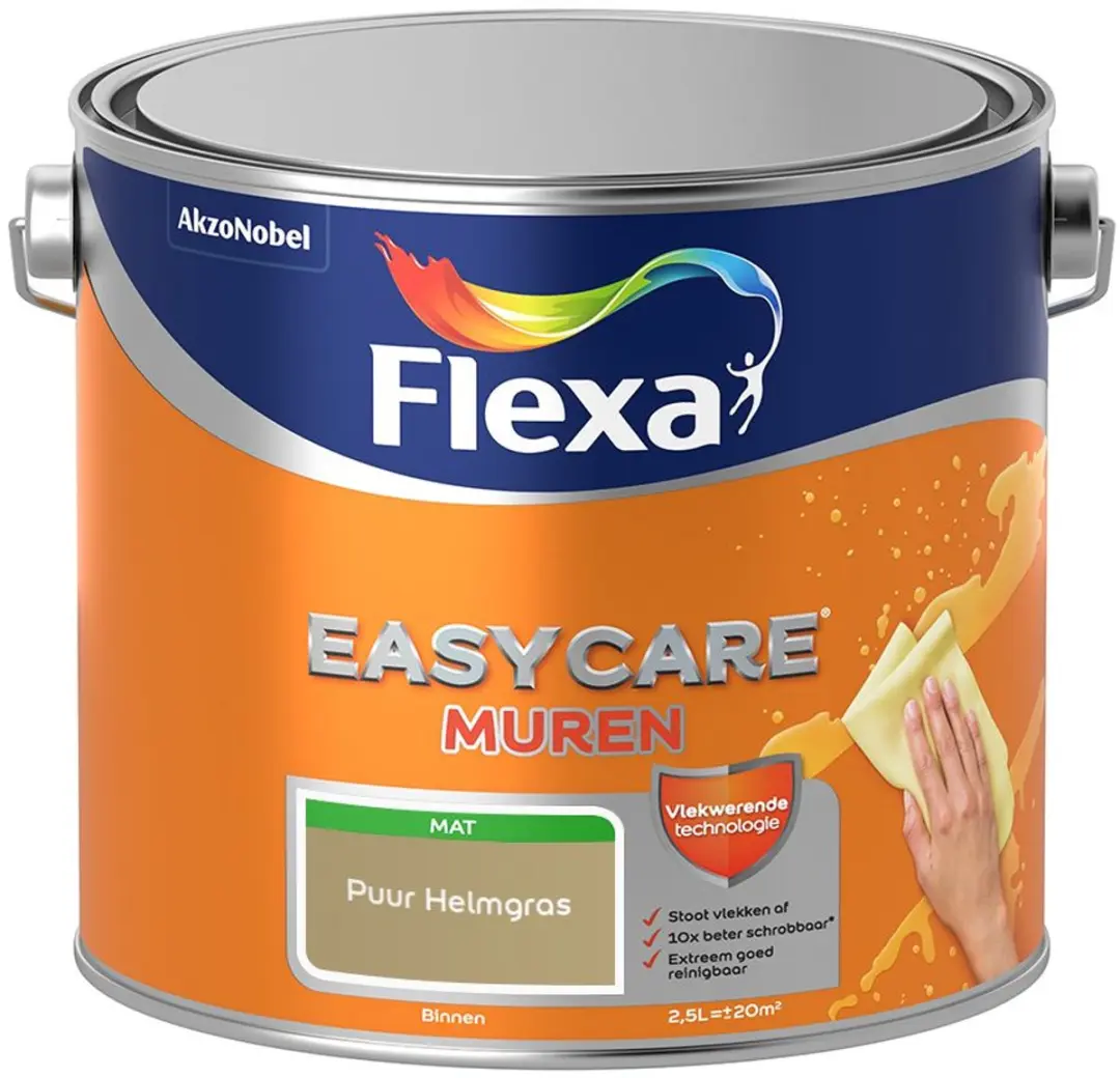 Flexa Easycare Muren Puur Helmgras Mengverf 2,5L