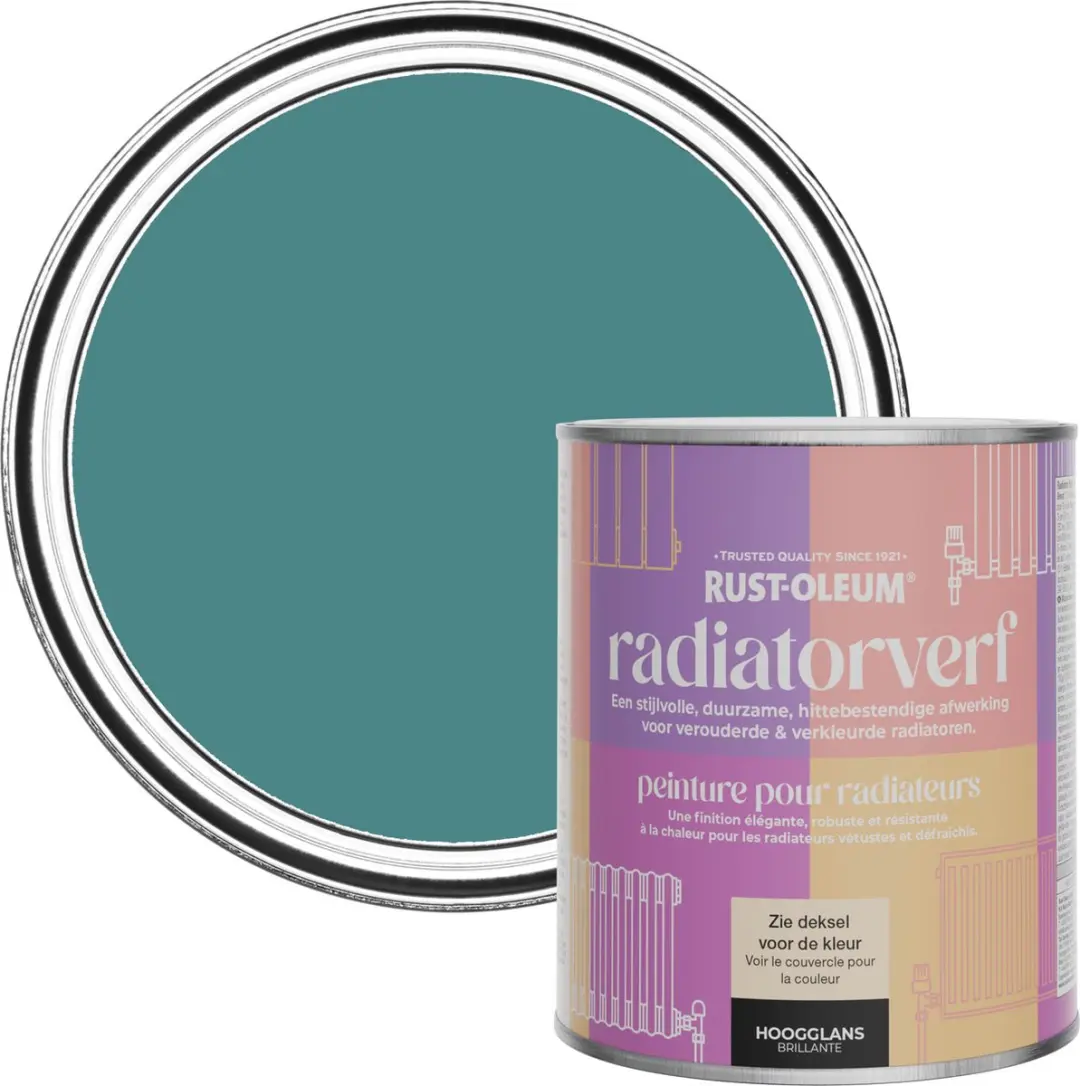 Rust-Oleum Pauwenveer Radiatorverf Hoogglans 750ml