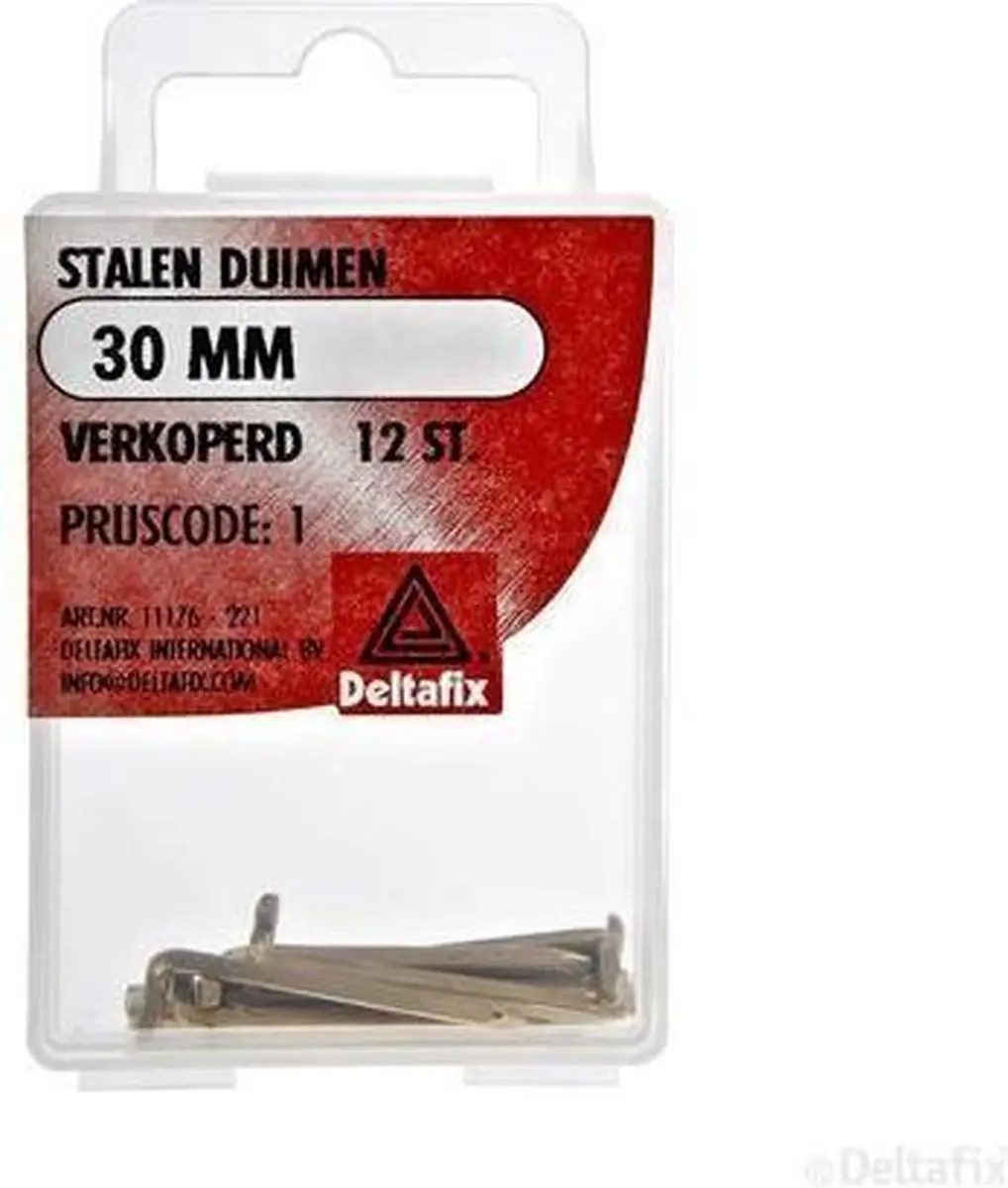 Deltafix Stalenduim Verkoperd 30mm - 15 Stuks