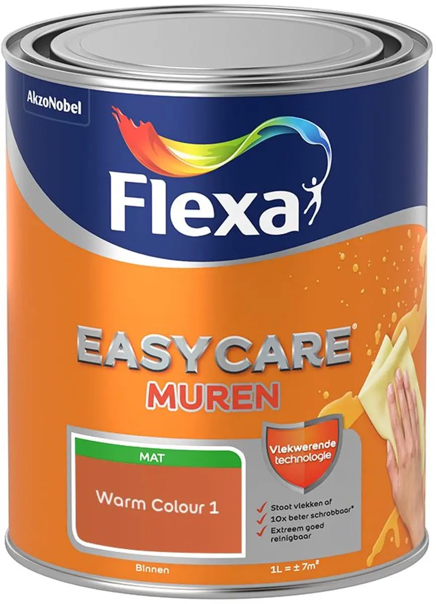 Flexa Easycare Muren Warm Colour 1 Mengverf 1L
