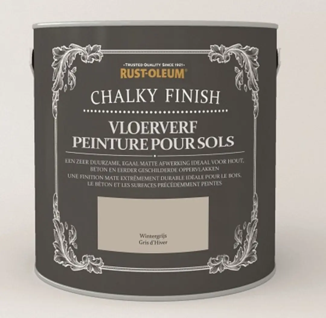 Rust-Oleum Chalky Finish Vloerverf Antraciet 2,5L