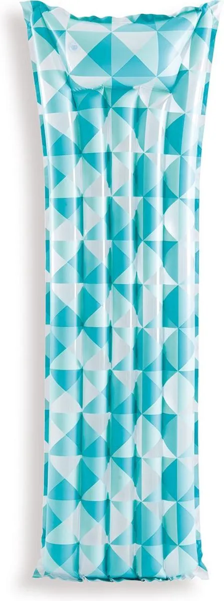 Intex Luchtbed Mozaïek Blauw 183x69cm