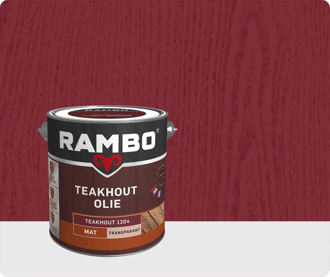 Rambo Teakhoutolie Mat Transparant 2.5L