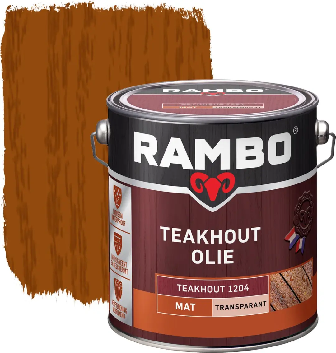Rambo Teakhoutolie Mat Transparant 2.5L