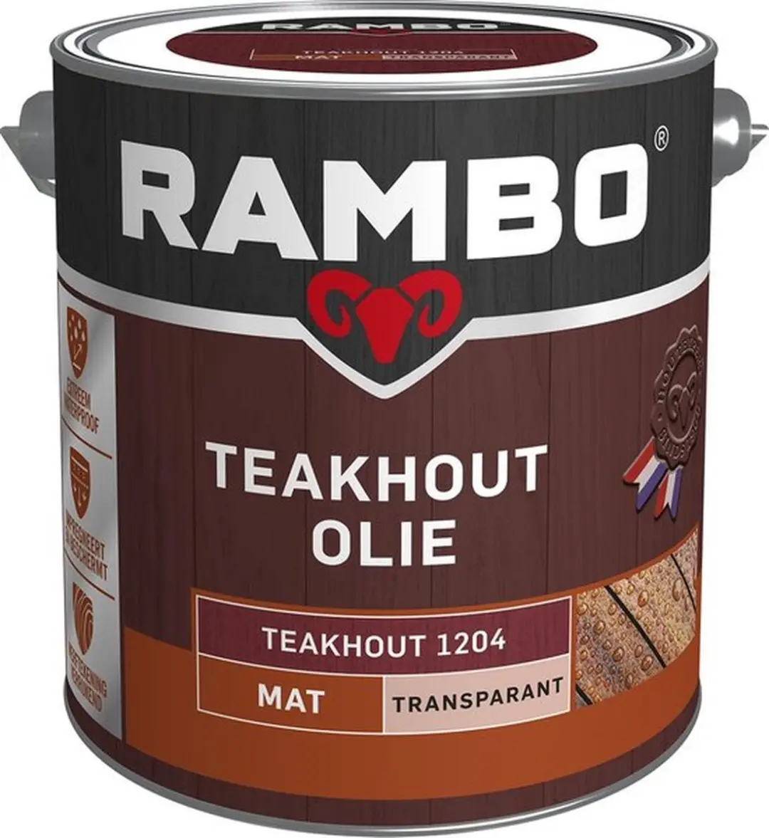 Rambo Teakhoutolie Mat Transparant 2.5L