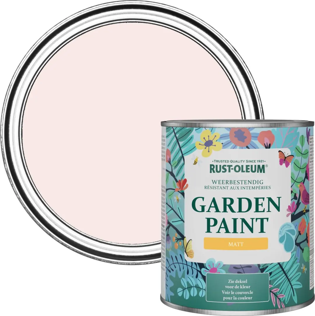 Rust-Oleum Porselein Roze Tuinverf Matt 750ml