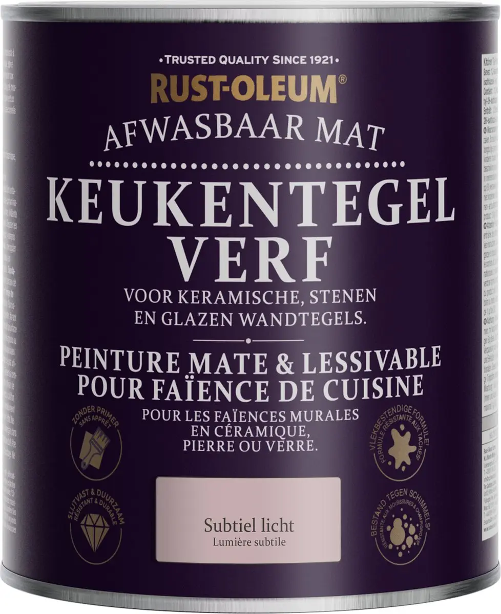 Rust-Oleum Lichtroze Verf Keukentegels 750ml