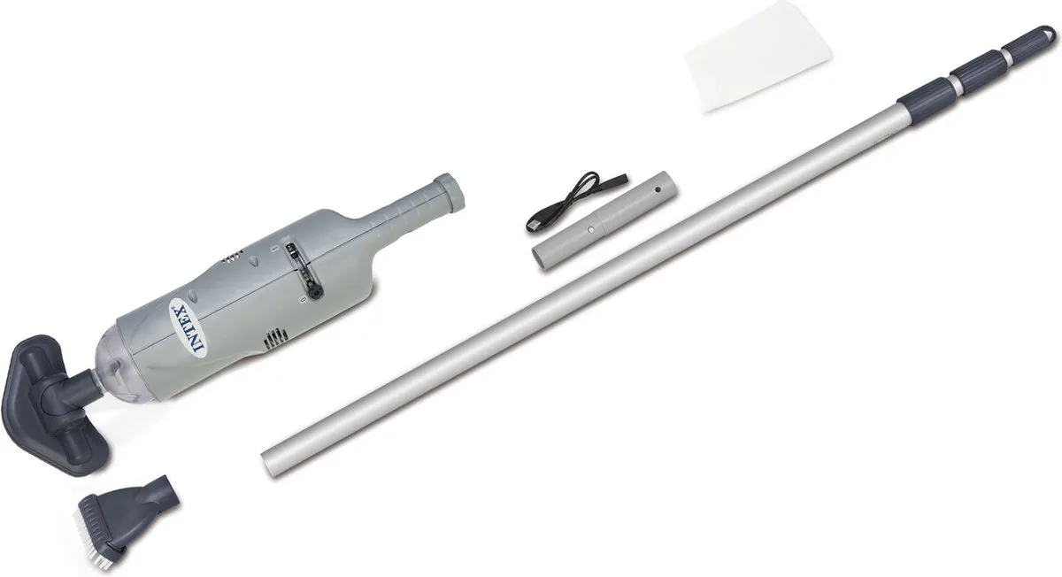 Intex 28620NP Handstofzuiger - Oplaadbaar Grijs