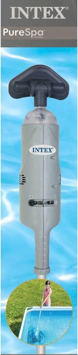 Intex 28620NP Handstofzuiger - Oplaadbaar Grijs