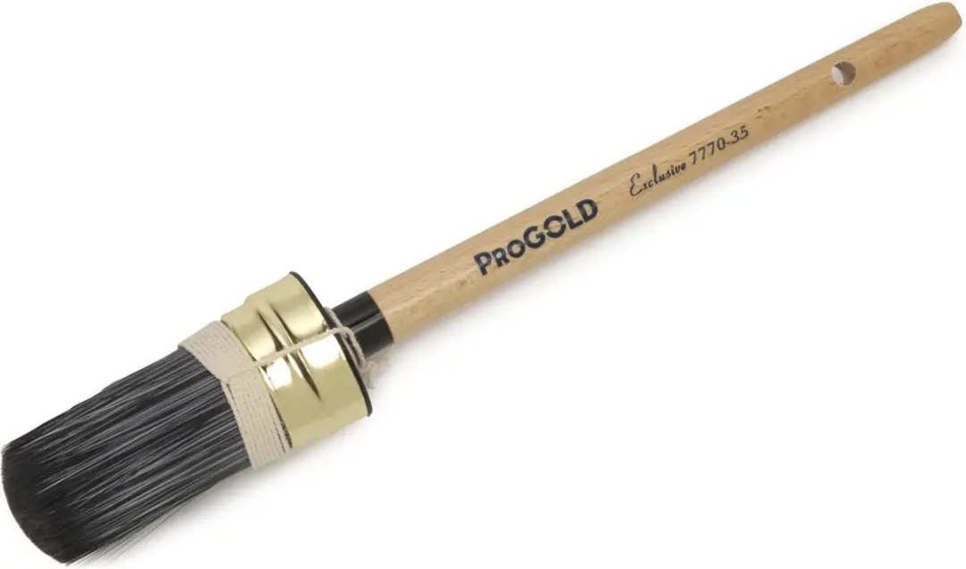 ProGold 7770-35 Ovale Kwast - 3 Stuks - Houtkleur/Zwart
