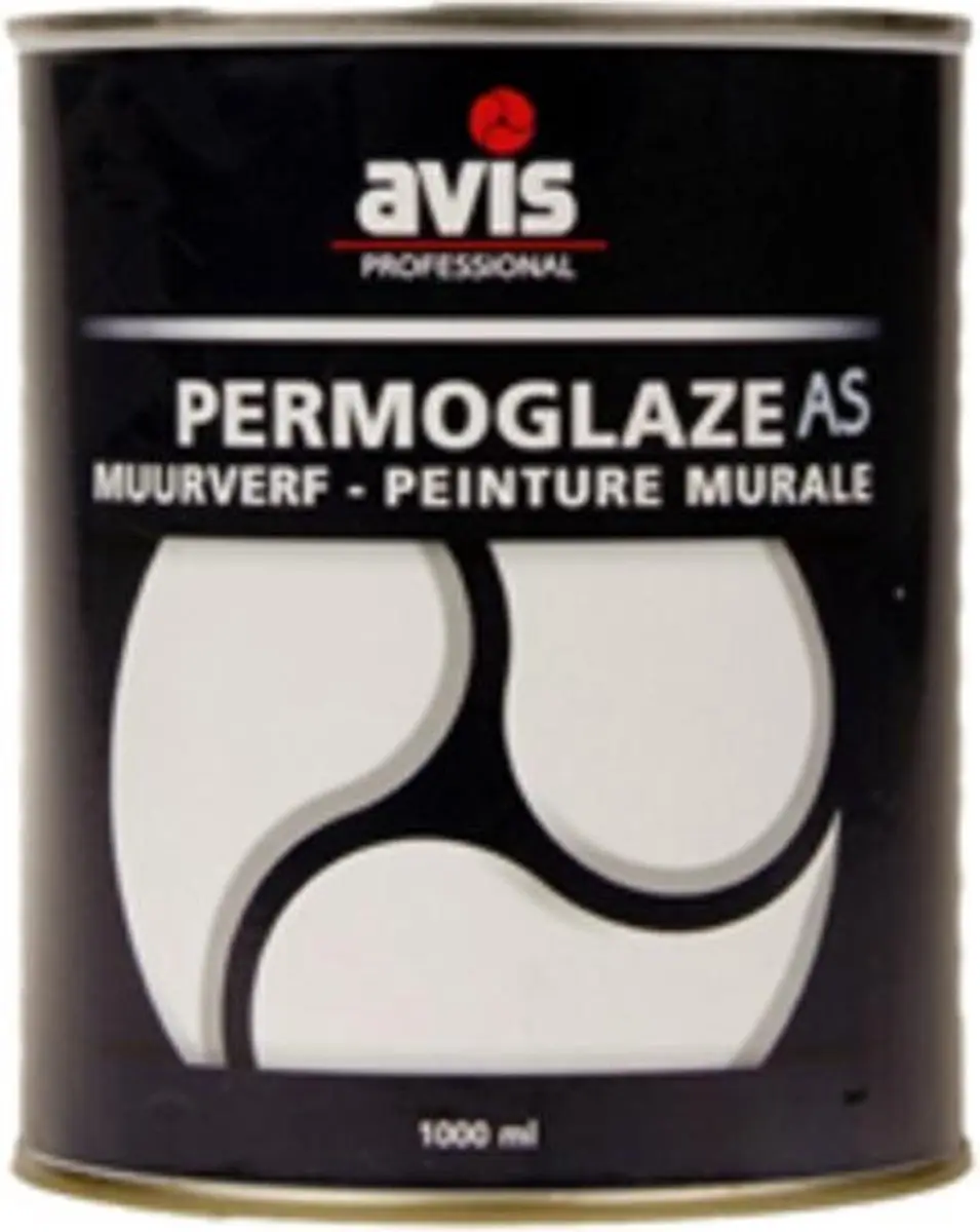 Avis Permoglaze AS Muurverf Wit 1L