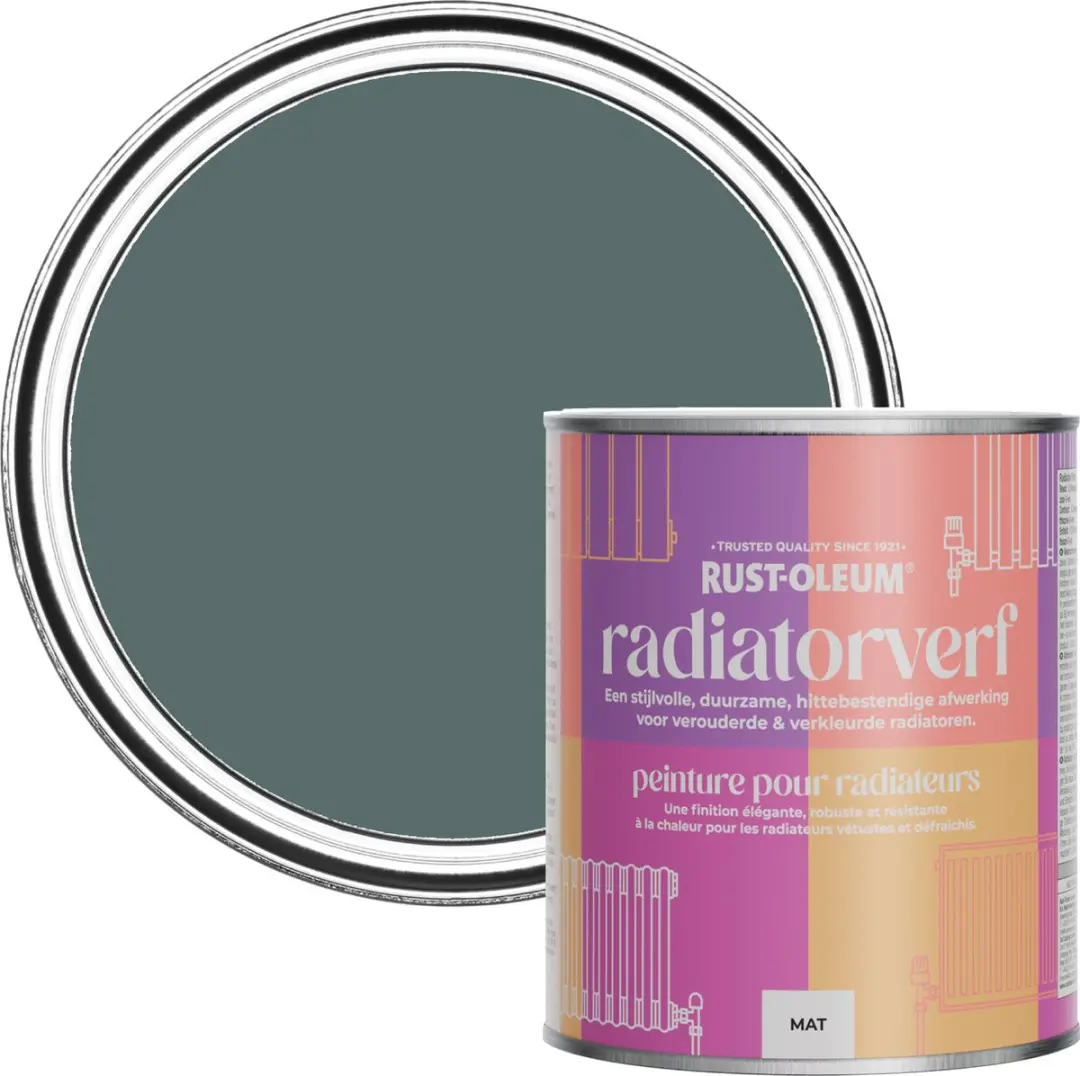 Rust-Oleum Groene Radiatorverf Diepe Zee 750ml