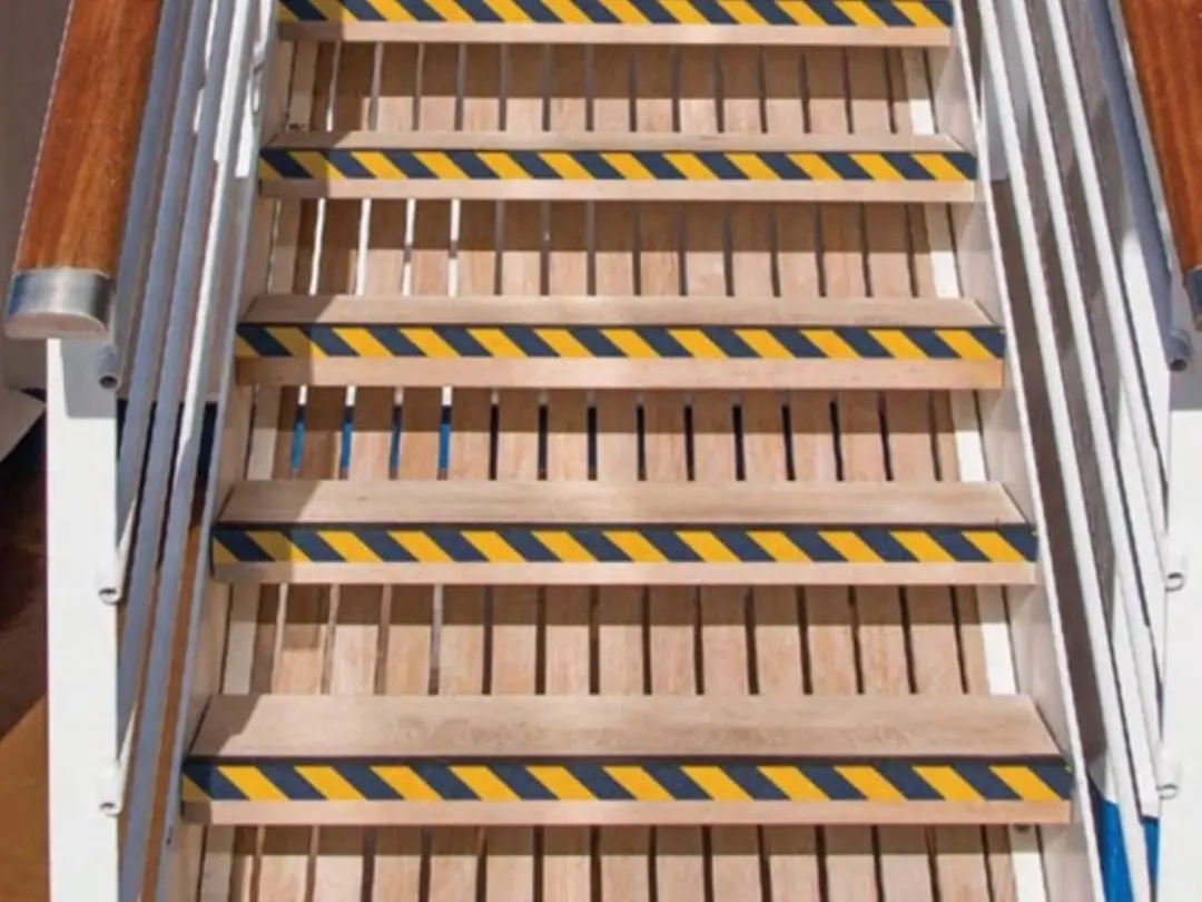 Perel Antisliptape 5m x 5cm - Zwart/Geel